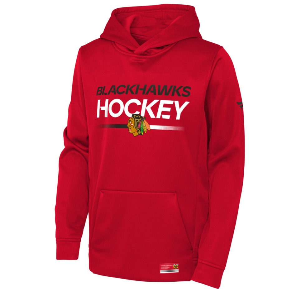 Chicago Blackhawks dětská mikina s&nbsp;kapucí Authentic Pro Hoodie Po Hood - Chicago Blackhawks dětské oblečení