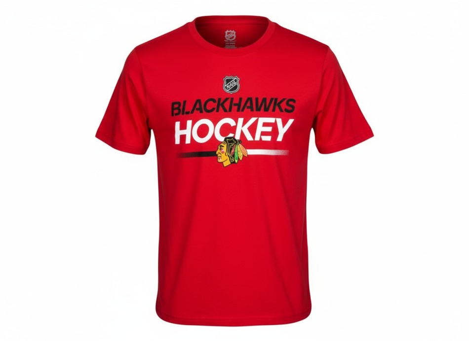 Chicago Blackhawks dětské tričko Apro Wordmark Ss Ctn Tee red