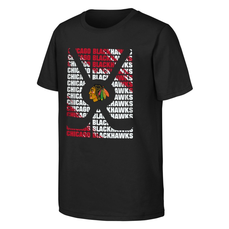 Chicago Blackhawks dětské tričko Box Ss Ctn Tee - Chicago Blackhawks dětské oblečení