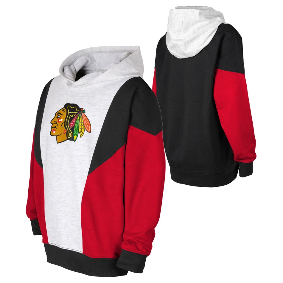 Chicago Blackhawks dětská mikina s&nbsp;kapucí Champion League Fleece Hood - Chicago Blackhawks dětské oblečení