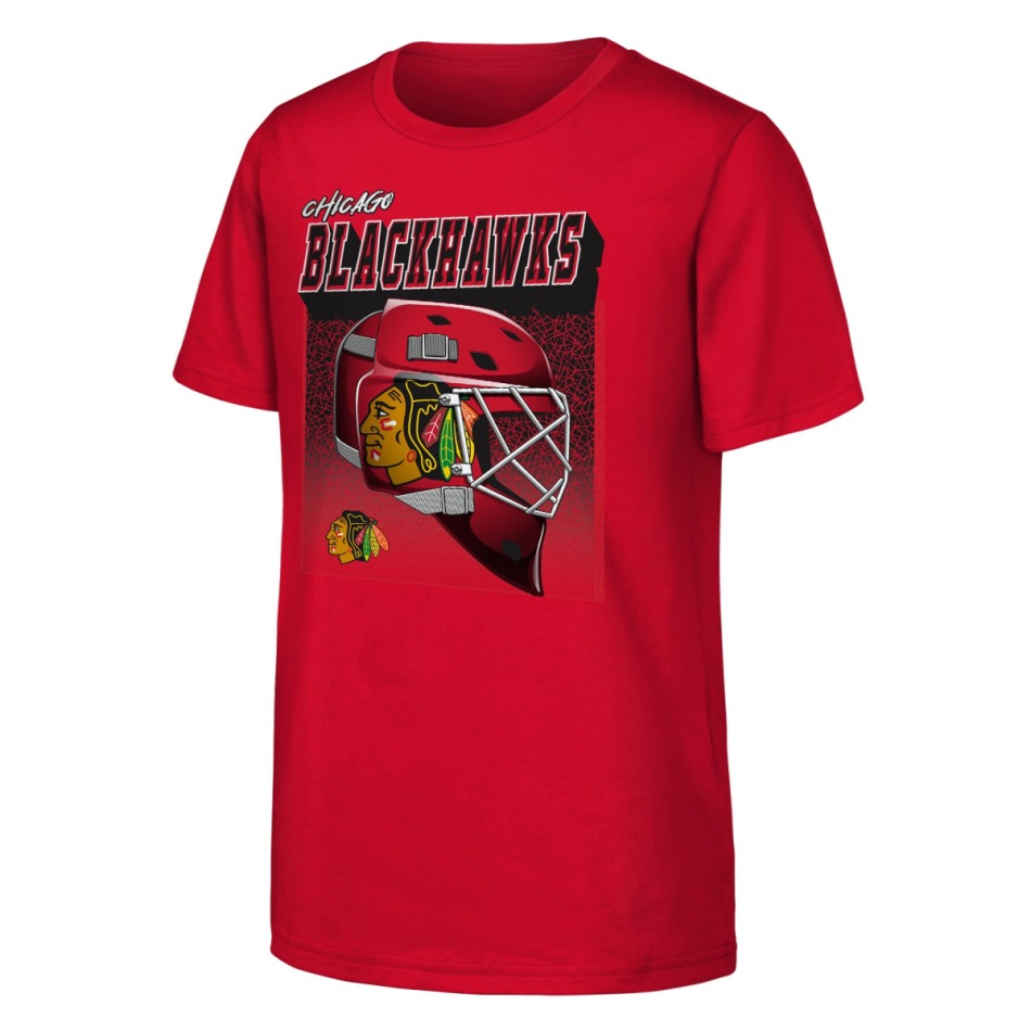Chicago Blackhawks dětské tričko Five Hole Ctn red - Chicago Blackhawks dětské oblečení