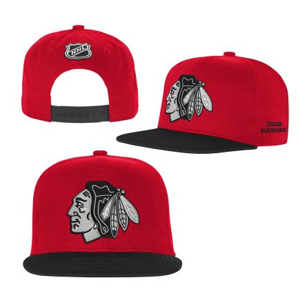 Chicago Blackhawks dětská čepice flat kšiltovka Essentials Flatbrim Snapback - Chicago Blackhawks dětské oblečení