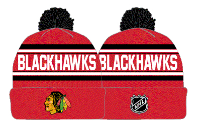Chicago Blackhawks dětská zimní čepice 3Rd Jersey Jacquard Cuff Pom - Chicago Blackhawks dětské oblečení
