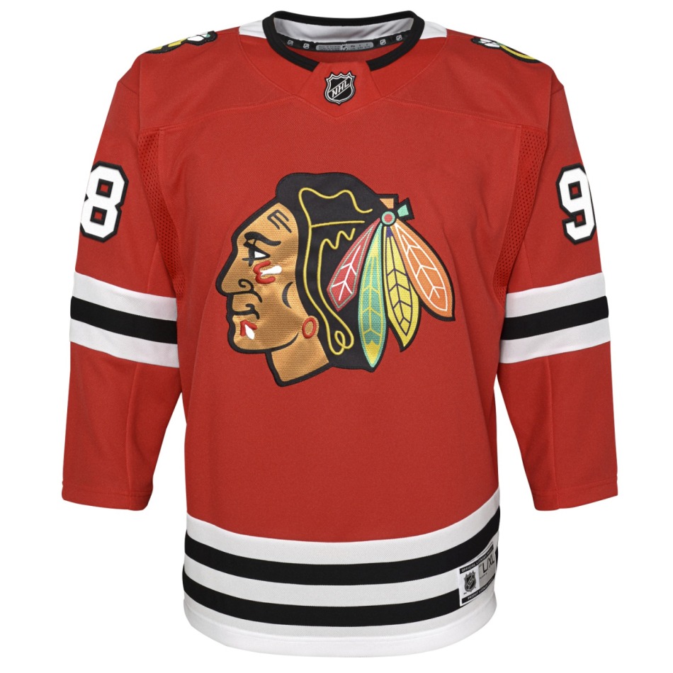 Chicago Blackhawks dětský hokejový dres NHL Premier Home/Team Connor Bedard #98 - Chicago Blackhawks dětské oblečení