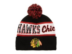 Chicago Blackhawks zimní čepice Block Sweep Pom Knit