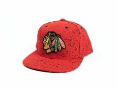 Chicago Blackhawks čepice flat kšiltovka Splatters Snapback