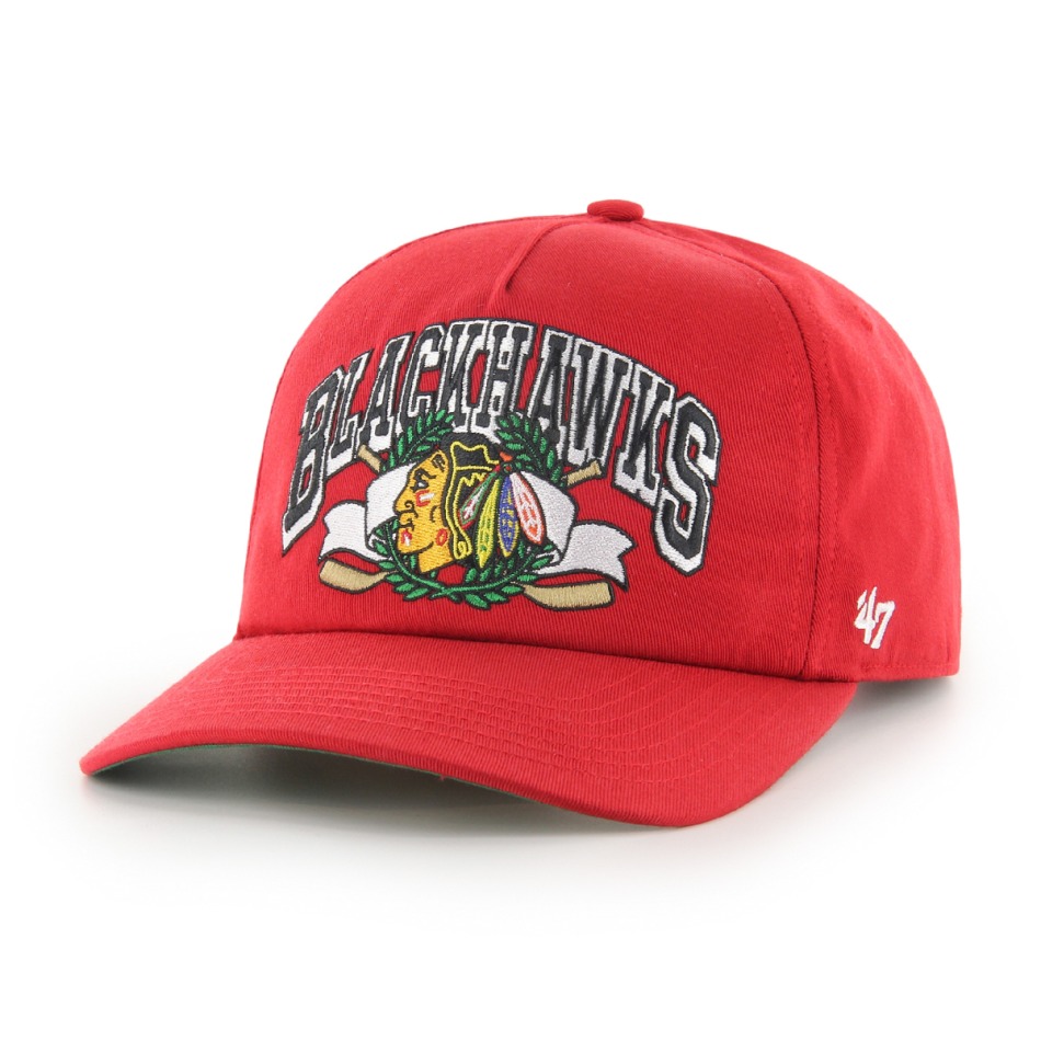 Chicago Blackhawks čepice baseballová kšiltovka Laurel ’47 CAPTAIN DTR red - Chicago Blackhawks kšiltovky, čepice, rukavice