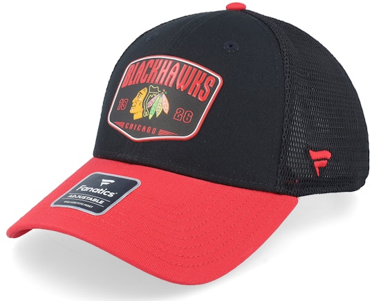 Chicago Blackhawks čepice baseballová kšiltovka A/CAP Structured Adjustable Meshback - Chicago Blackhawks kšiltovky, čepice, rukavice