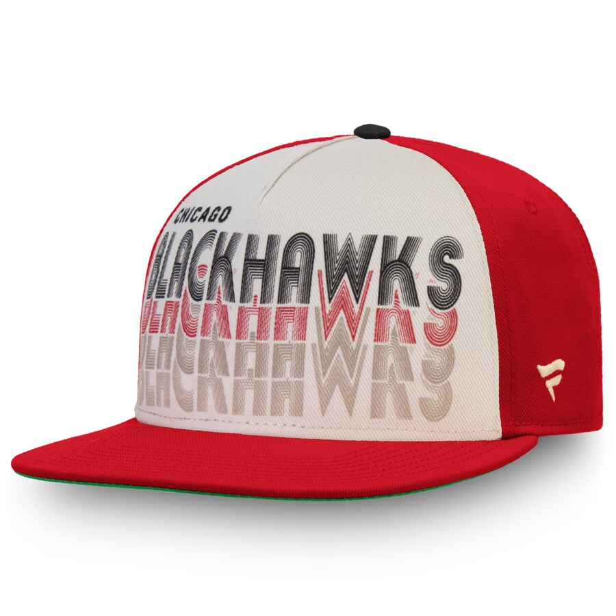 Chicago Blackhawks čepice flat kšiltovka True Classic Cream - Chicago Blackhawks kšiltovky, čepice, rukavice