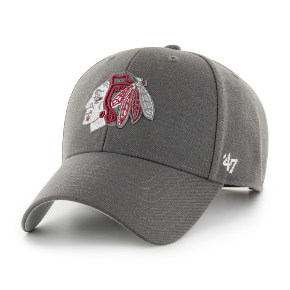 Chicago Blackhawks čepice baseballová kšiltovka Metallic Snap ´47 Mvp - Chicago Blackhawks kšiltovky, čepice, rukavice