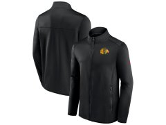 Chicago Blackhawks pánská bunda RINK Fleece Jacket Black-Black