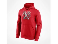 Chicago Blackhawks pánská mikina s kapucí Chrome Graphic Hoodie Athletic Red