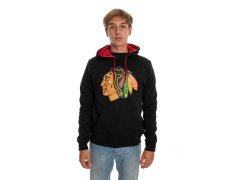 Chicago Blackhawks pánská mikina s kapucí Core 47 BALLPARK Hood Jet Black