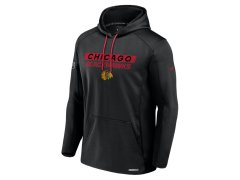 Chicago Blackhawks pánská mikina s kapucí AP Rink Poly Fleece Pullover Hood