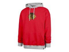 Chicago Blackhawks pánská mikina s kapucí 47 Patch Drop Shoulder Hood red