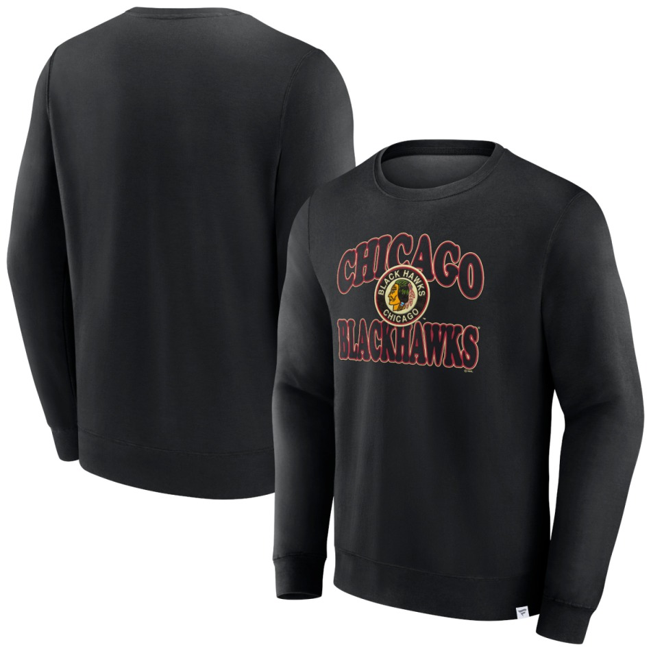 Chicago Blackhawks pánská mikina Fleece Crew - Chicago Blackhawks mikiny, bundy, kalhoty