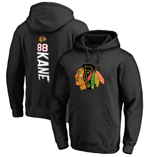 Chicago Blackhawks pánská mikina s kapucí black Patrick Kane #88 Name & Number