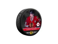 Chicago Blackhawks puk Denis Savard #18 Souvenir Collector Hockey Puck