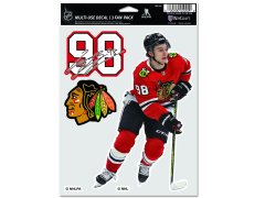 Chicago Blackhawks samolepky Connor Bedard Multi Use 3 Fan Pack Decal