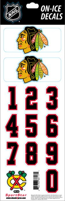 Chicago Blackhawks samolepky hockey helmet Decals - Chicago Blackhawks ostatní suvenýry