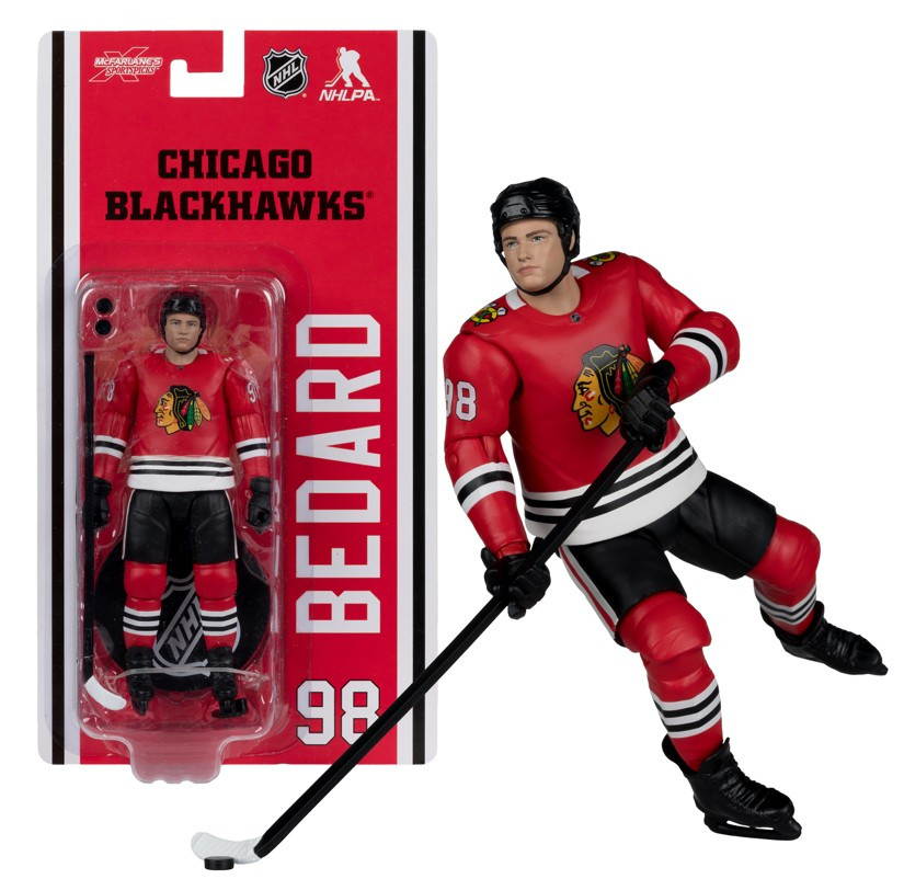 Chicago Blackhawks figurka Connor Bedard #98 NHL McFarlane Articulated