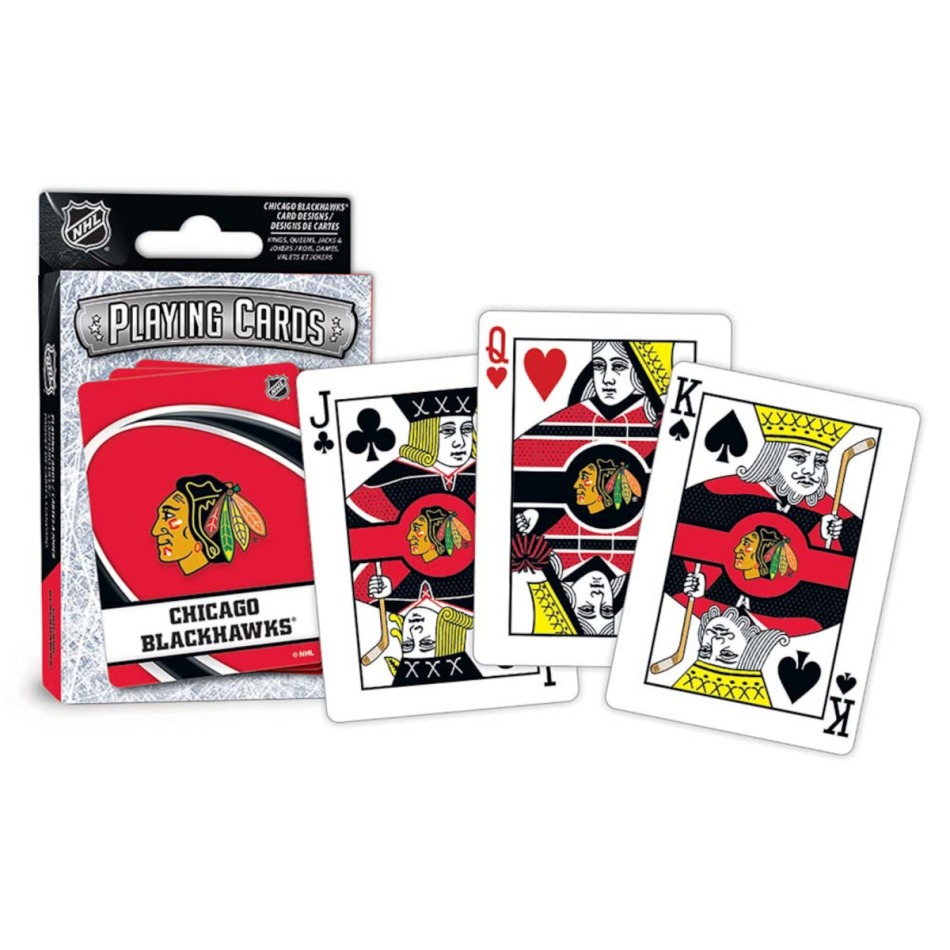Chicago Blackhawks hrací karty playning