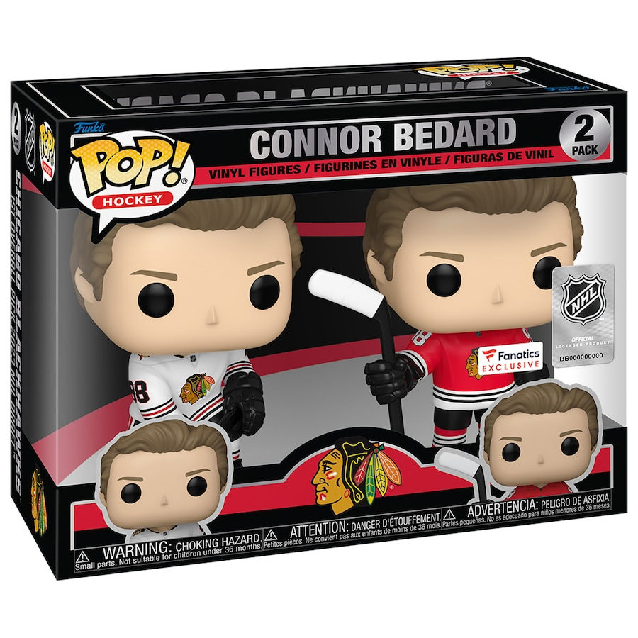 Chicago Blackhawks figurka POP! Connor Bedard #98 Funko Fanatics Exclusive Two-Pack - Chicago Blackhawks ostatní suvenýry