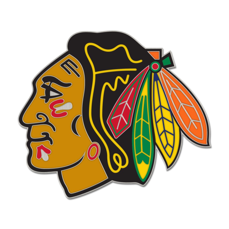 Chicago Blackhawks odznak Enamel Pin Jewelry Card - Chicago Blackhawks ostatní suvenýry