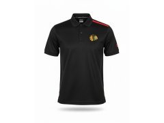 Chicago Blackhawks pánské polo tričko Authentic Rinkside Performance black