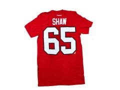 Chicago Blackhawks pánské tričko Andrew Shaw #65 NHL Stack Logo Name & Number