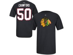 Chicago Blackhawks Tričko Corey Crawford #50 černé