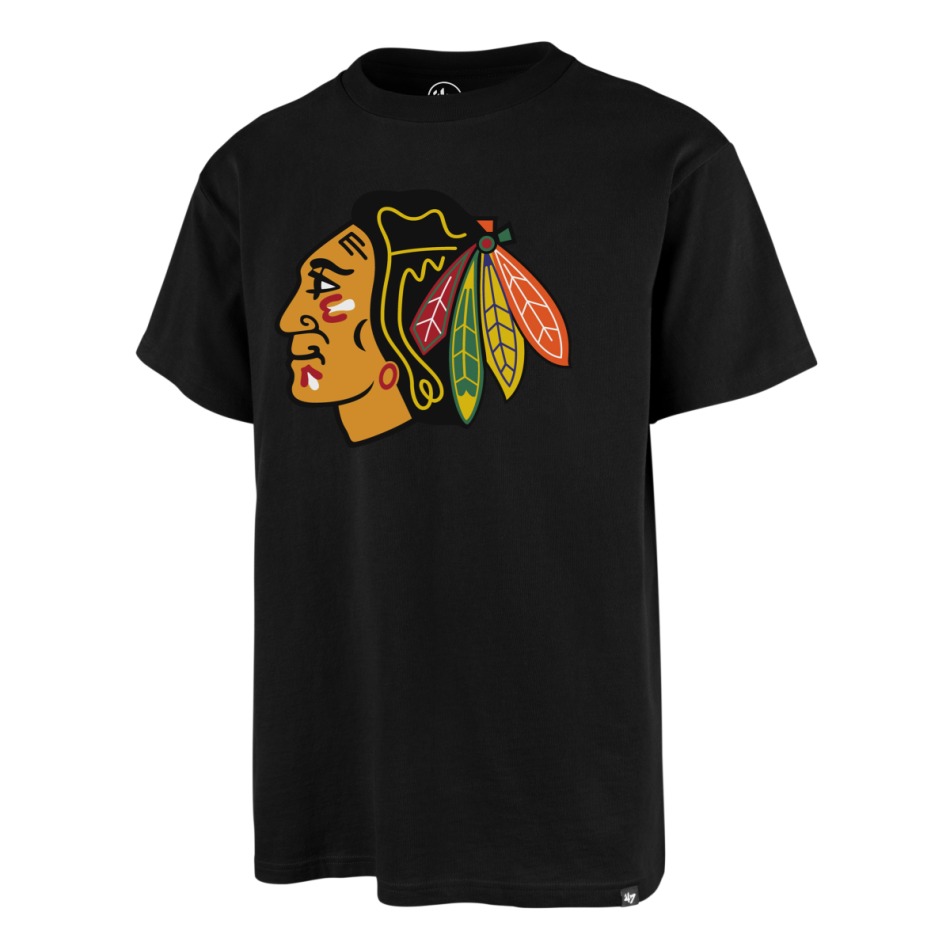 Chicago Blackhawks pánské tričko Imprint Echo Tee black - Chicago Blackhawks trička, polo trička, košile