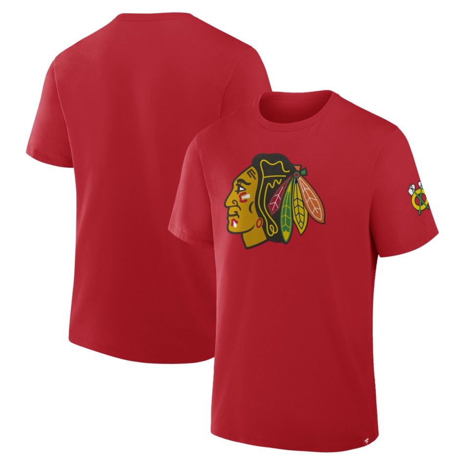 Chicago Blackhawks pánské tričko Hat Trick red