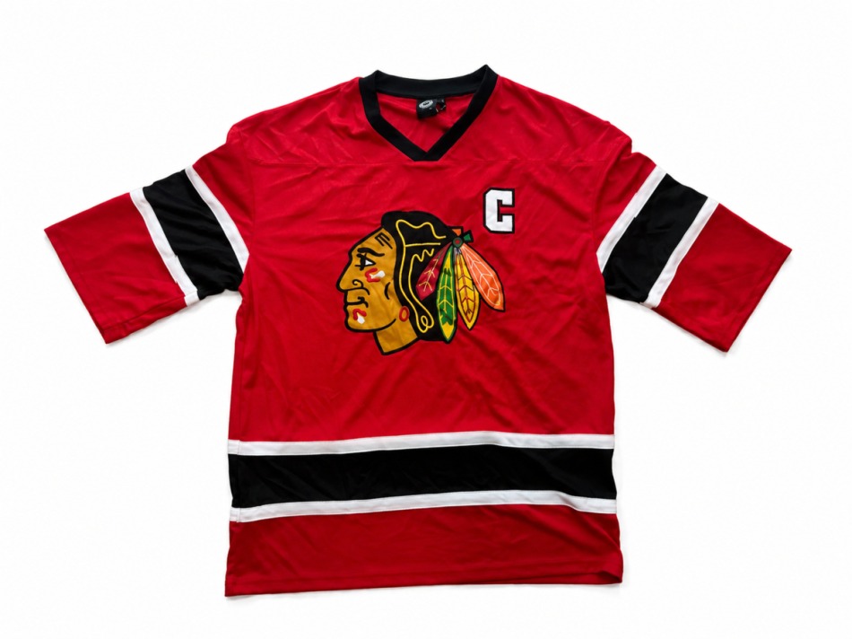 Chicago Blackhawks pánské tričko NHL Soccer Style Jersey Home Style