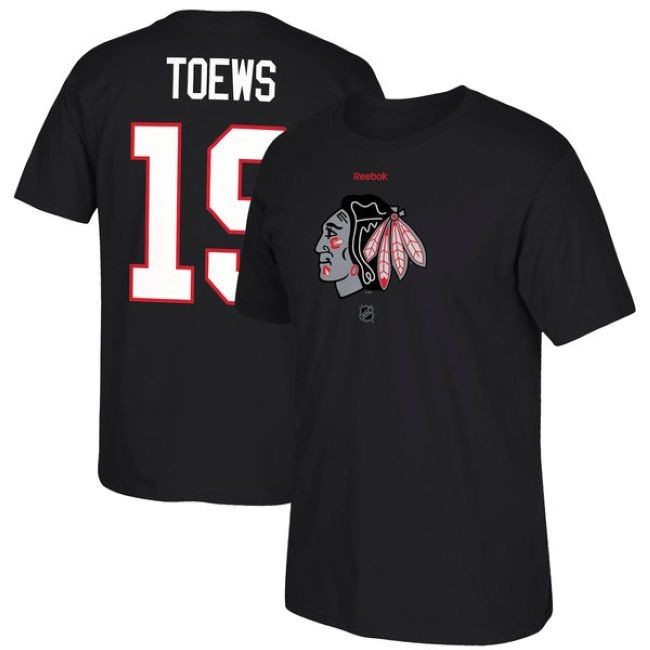 Tričko Jonathan Toews 19 Reebok Center Ice TNT Reflect Logo Blackhawks - Chicago Blackhawks Trička