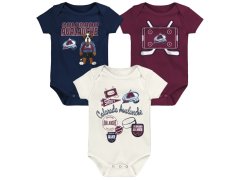 Colorado Avalanche dětské body Littlest Player 3Pk Creeper Se