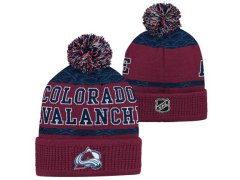 Colorado Avalanche dětská zimní čepice Puck Pattern Cuffed Pom