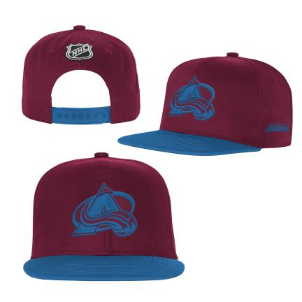 Colorado Avalanche dětská čepice flat kšiltovka Essentials Flatbrim Snapback - Colorado Avalanche dětské oblečení