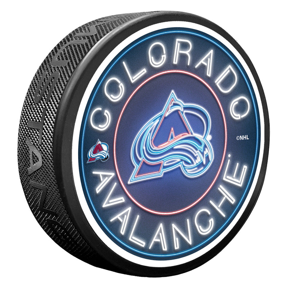 Puk Colorado Avalanche Neon - Colorado Avalanche hokejové vybavení