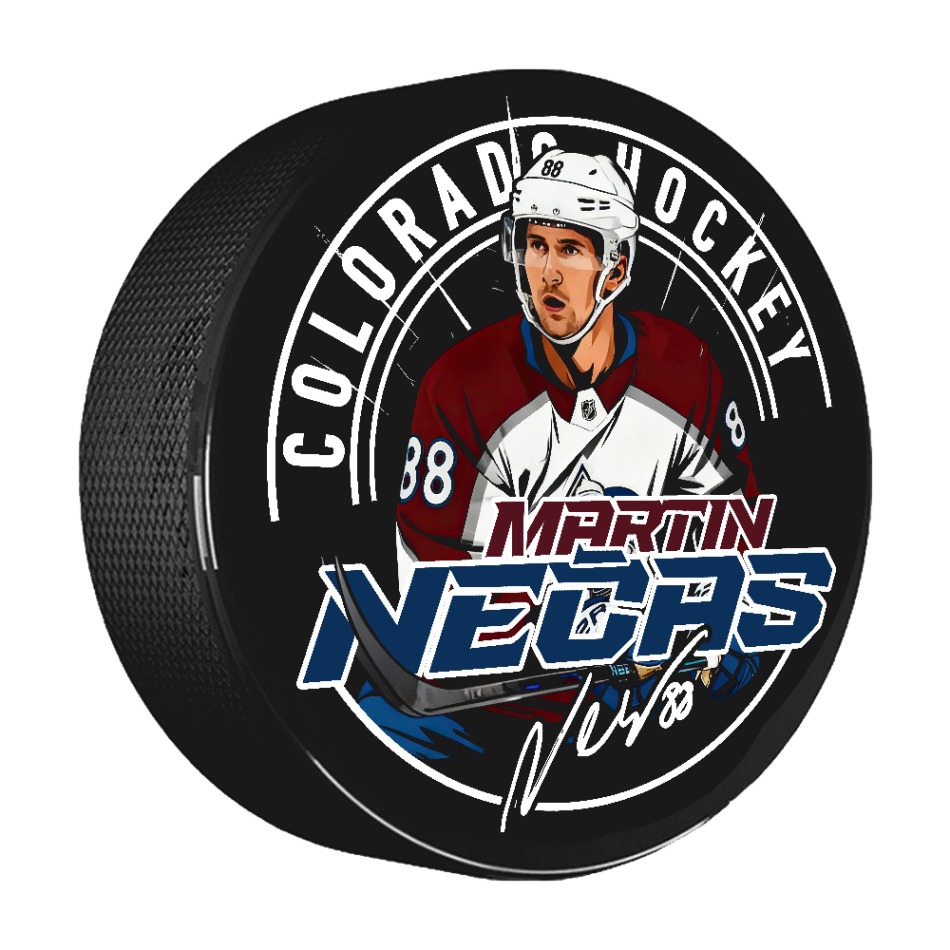 Colorado Avalanche puk Martin Nečas #88 Town Exclusive Collection - Colorado Avalanche hokejové vybavení