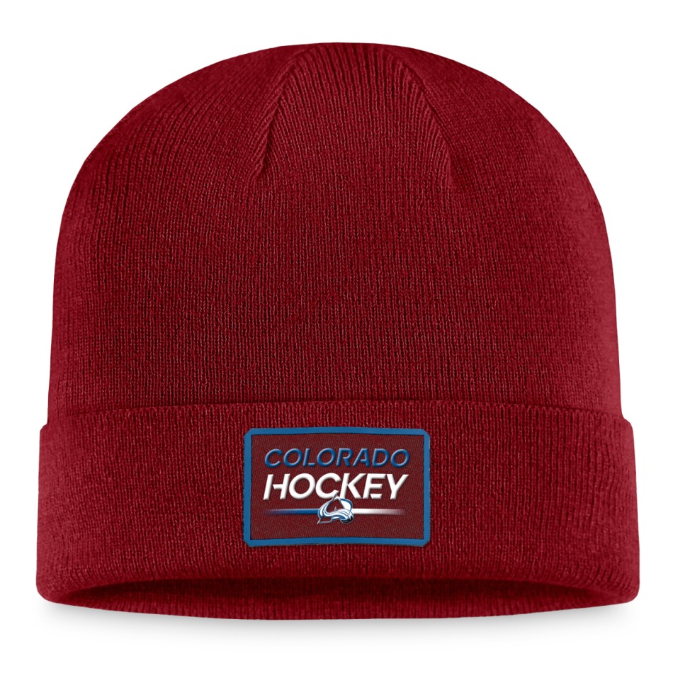 Colorado Avalanche zimní čepice Authentic Pro Prime Cuffed Beanie red - Colorado Avalanche kšiltovky, čepice, rukavice