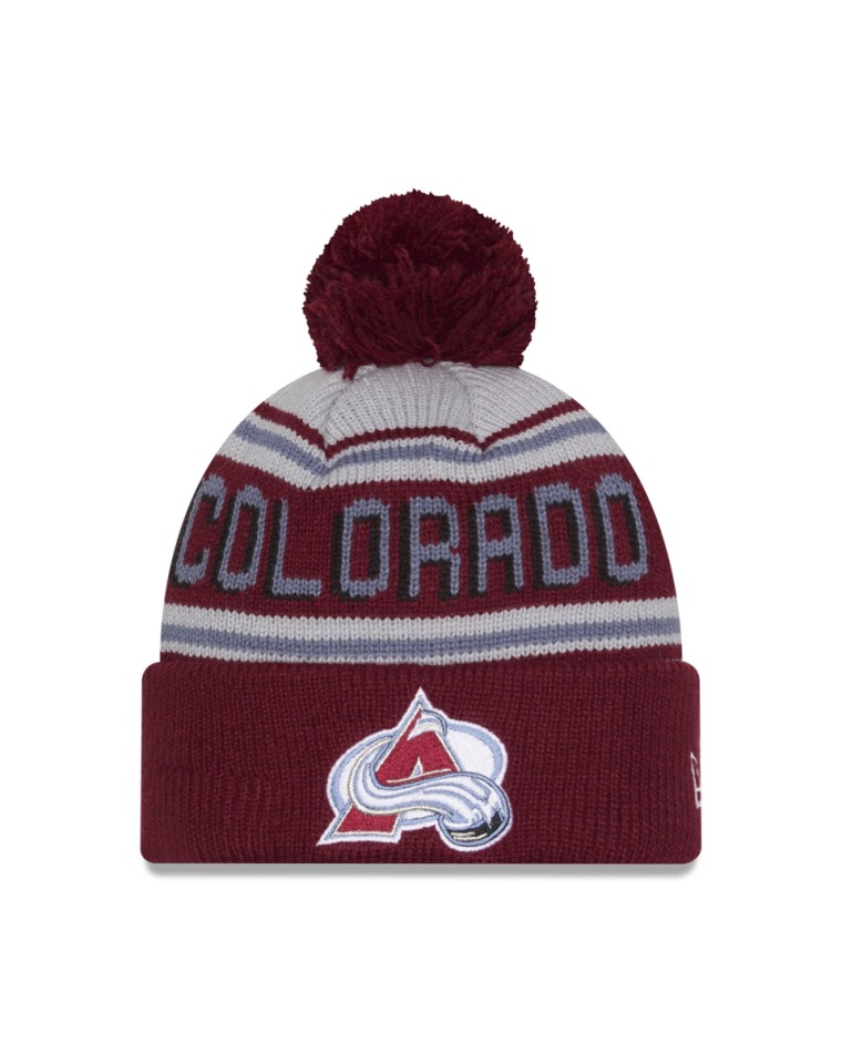 Colorado Avalanche zimní čepice NHL Pom Wordmark