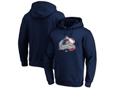 Colorado Avalanche pánská mikina NHL Navy Banner Wave Logo Pullover Hoodie