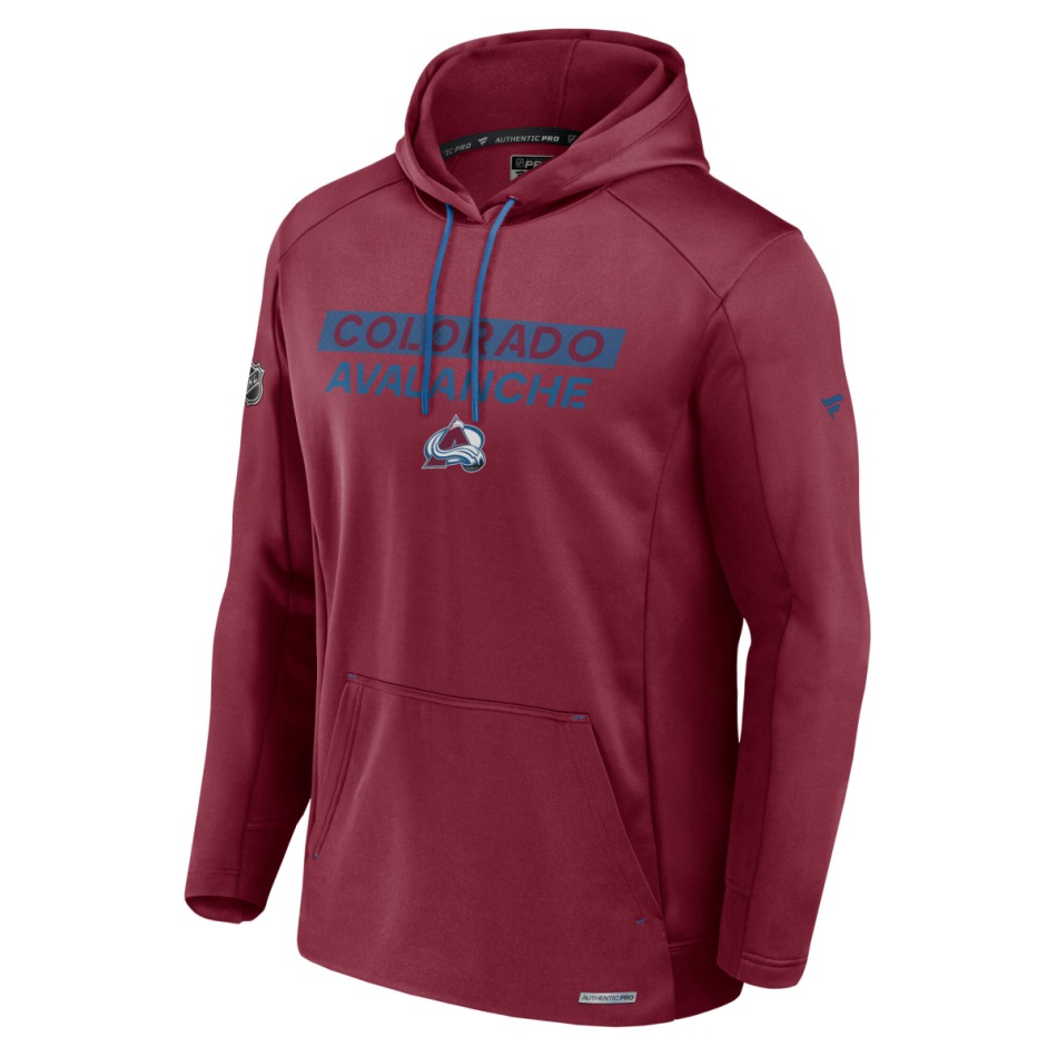 Colorado Avalanche pánská mikina s&nbsp;kapucí AP Rink Poly Fleece Pullover Hood - Colorado Avalanche mikiny, bundy, kalhoty