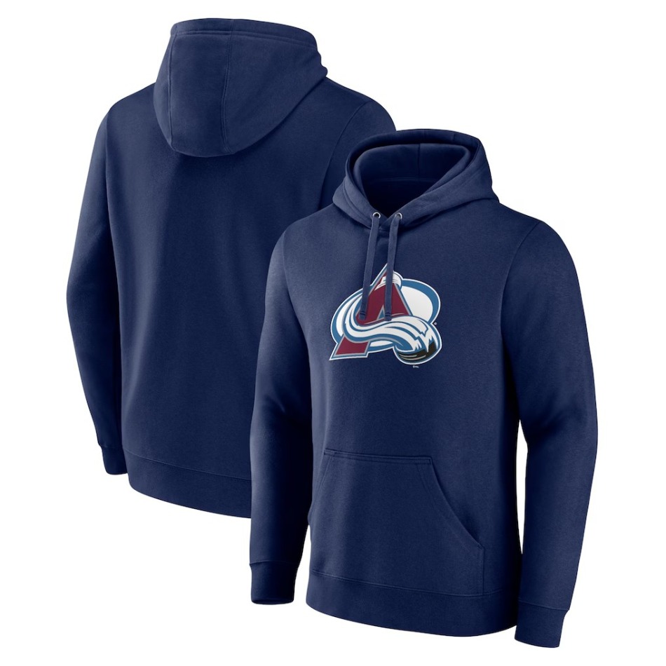 Colorado Avalanche pánská mikina s kapucí Primary Team Logo Pullover Hoodie - Navy