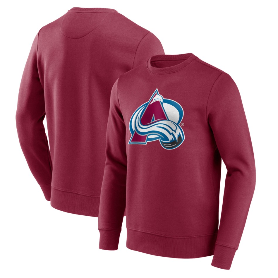 Colorado Avalanche pánská mikina Primary Logo Graphic Crew Sweatshirt - VALUE - Colorado Avalanche mikiny, bundy, kalhoty