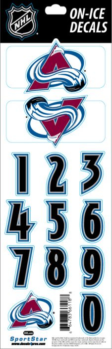 Colorado Avalanche samolepky na helmu Decals - Colorado Avalanche ostatní suvenýry
