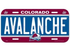 Colorado Avalanche cedule na zeď License Plate Banner