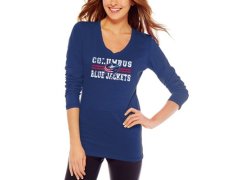 Columbus Blue Jackets dámské tričko Distressed Lines Slub