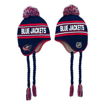 Columbus Blue Jackets dětská zimní čepice Jacquard Tassel - Columbus Blue Jackets dětské oblečení